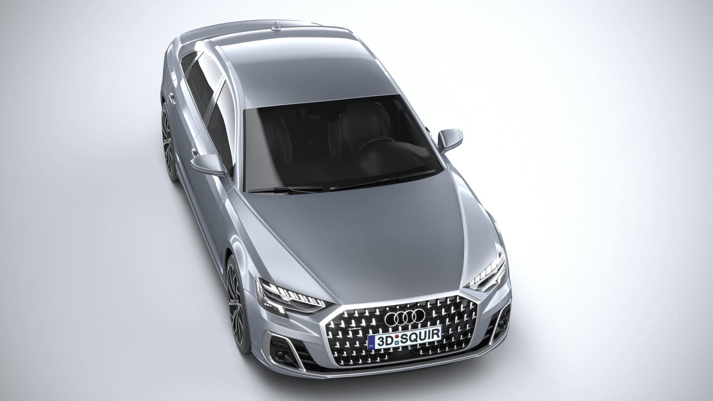 Audi A8L 2022 3D model_12