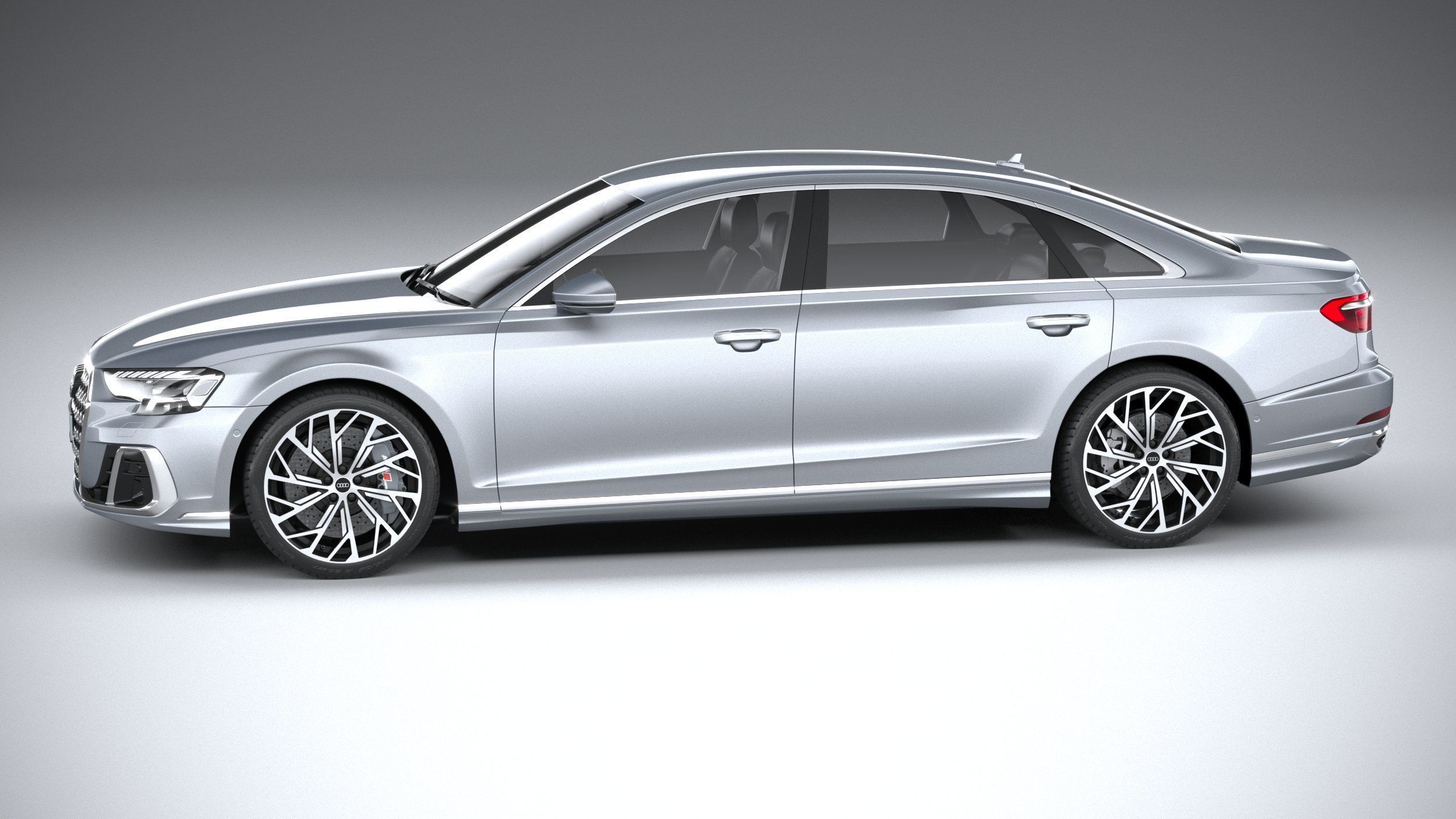 Audi A8L 2022 3D model_8