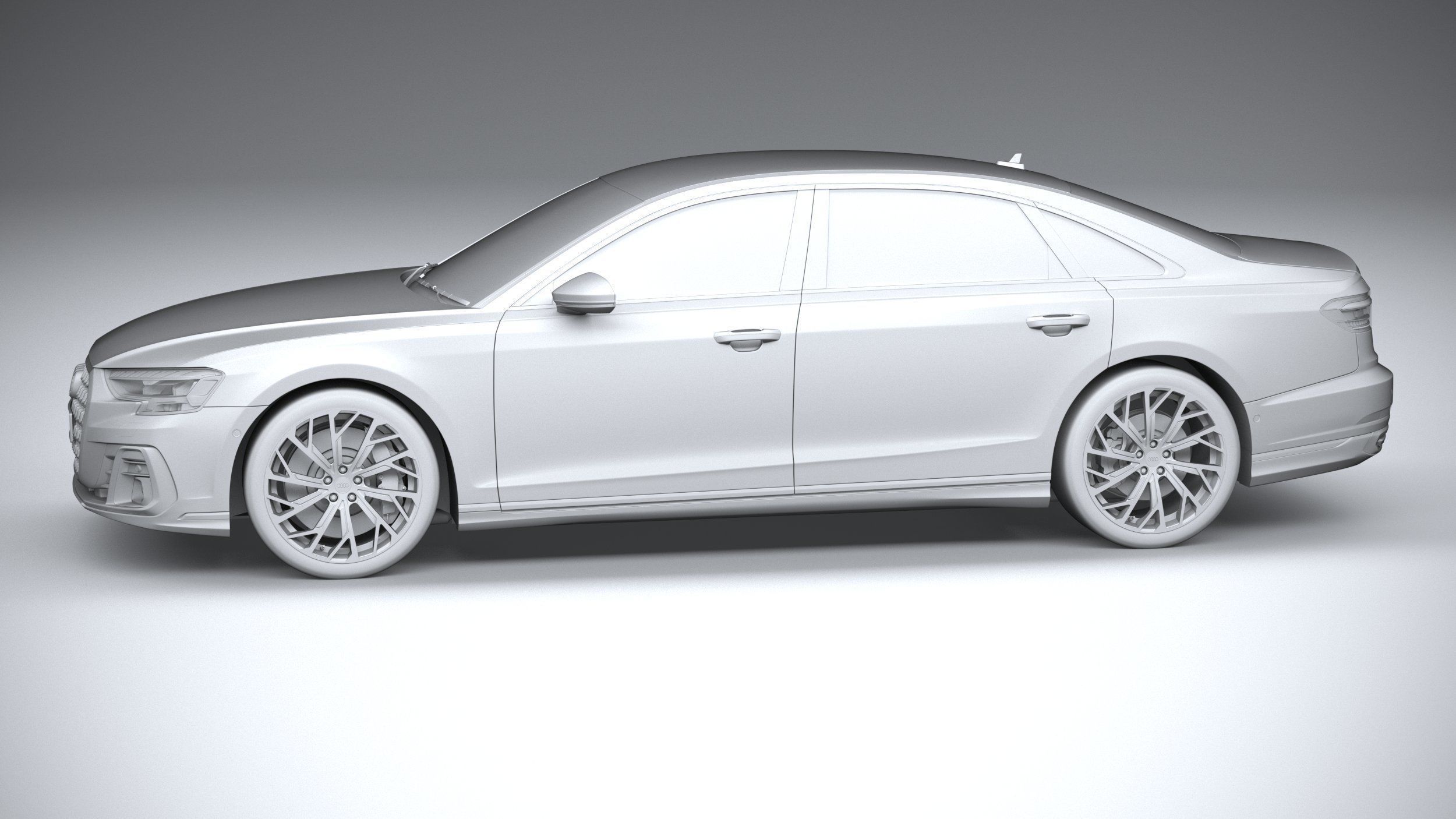 Audi A8L 2022 3D model_22