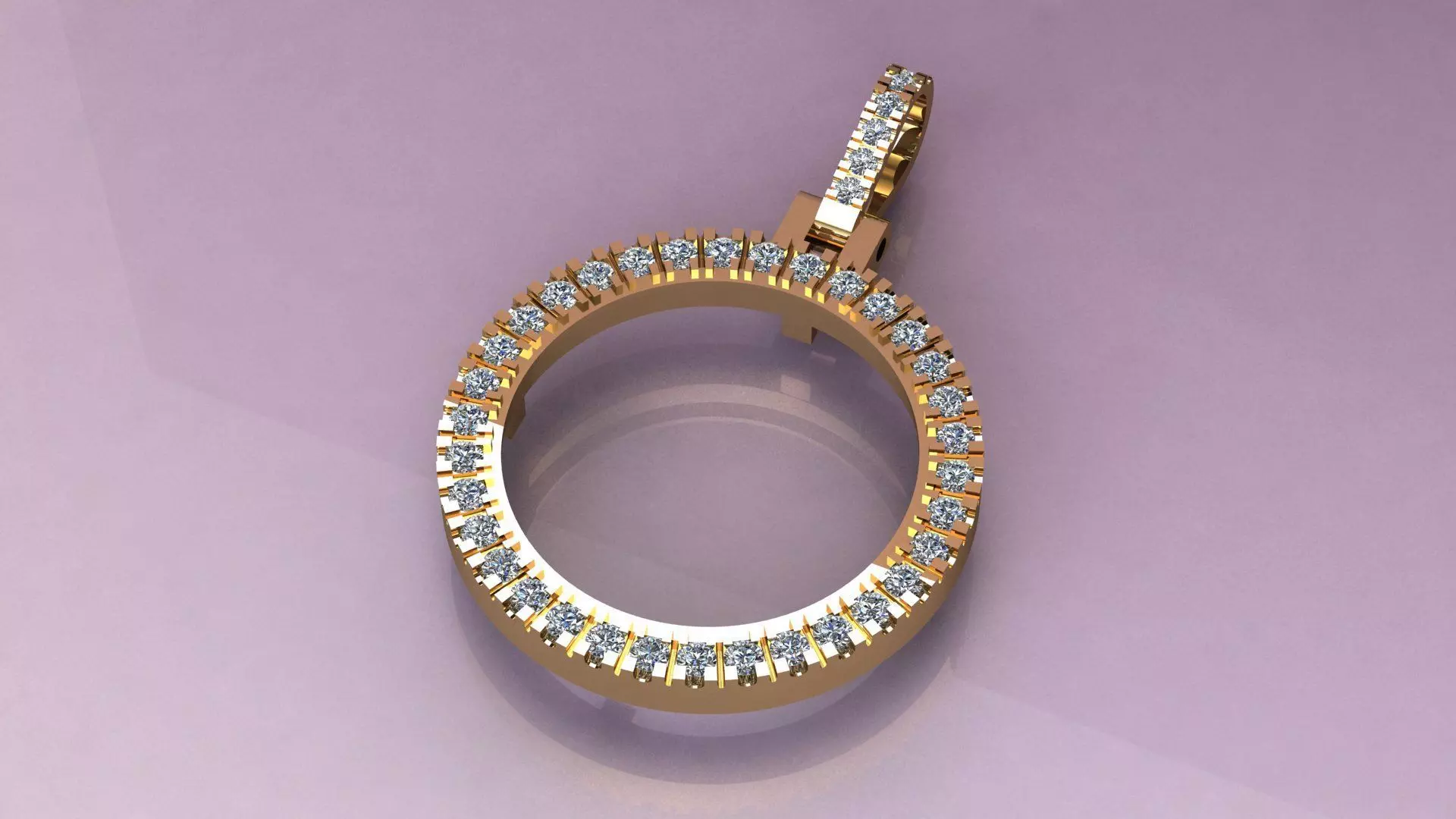 Coin bezel 3D print model_0