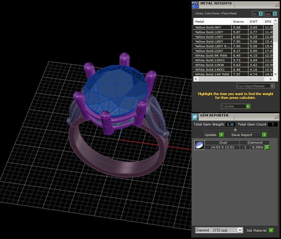 Woman ring 3D print model_1