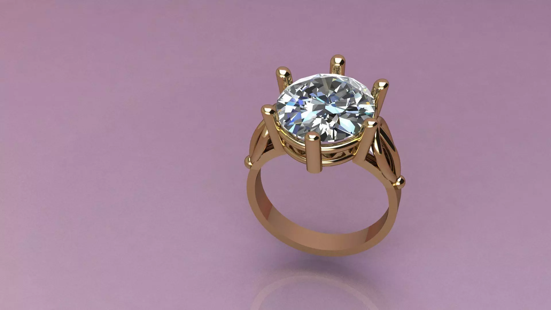 Woman ring 3D print model_0