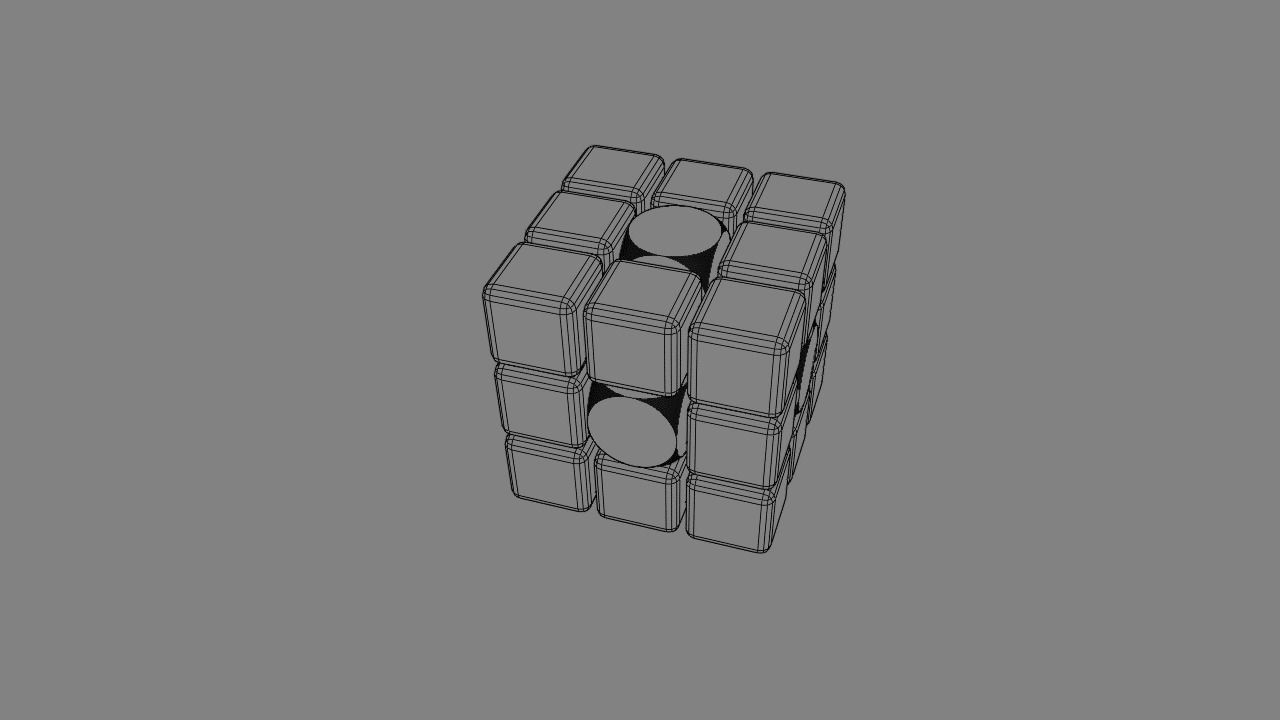 3D Cube 3D model_2