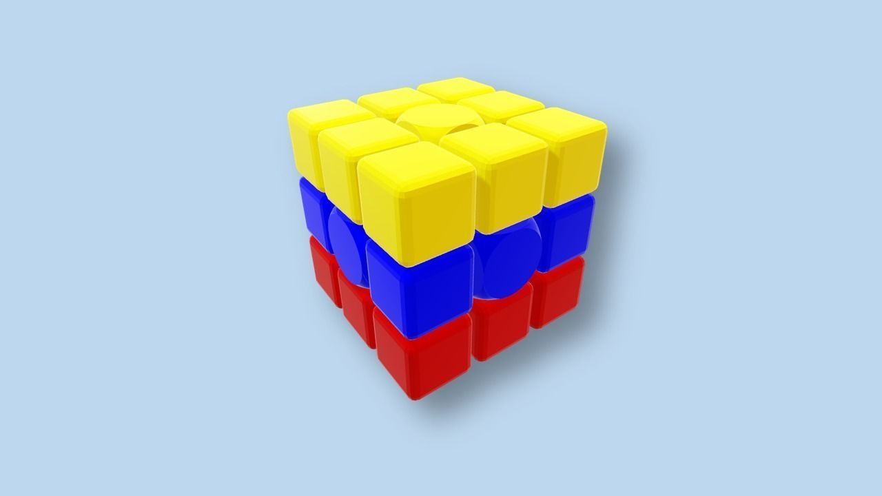 3D Cube 3D model_1