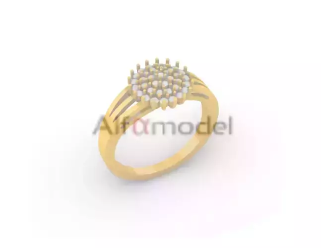 Gold And Diamond Ring 