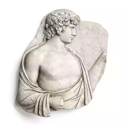 Antinous relief wall panel 3D model