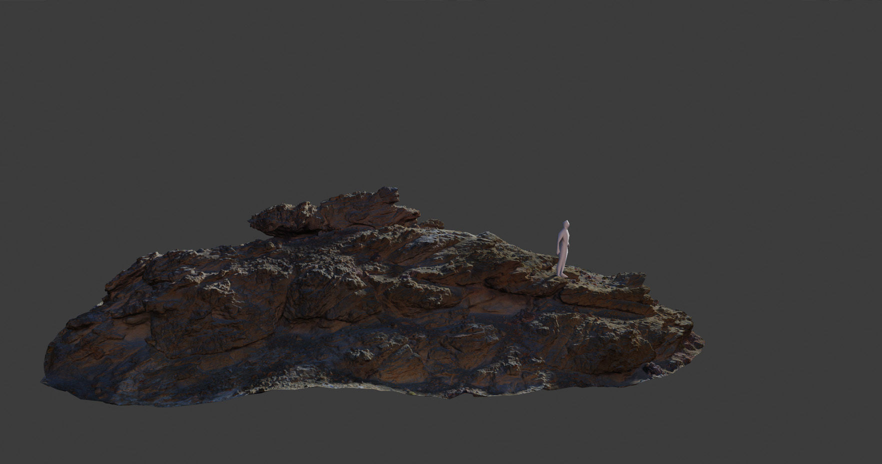 PBR Coast Volcanic rock cliff big Scanned Low-poly 3D model_8