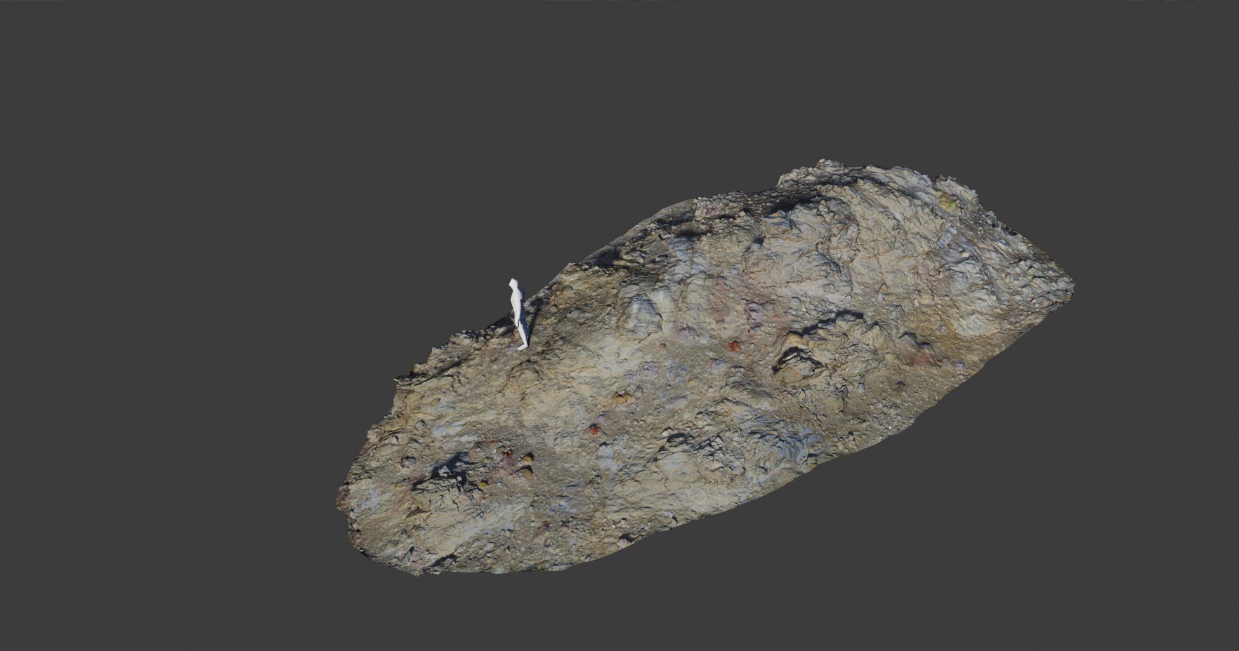 PBR Coast Volcanic rock cliff big Scanned Low-poly 3D model_7