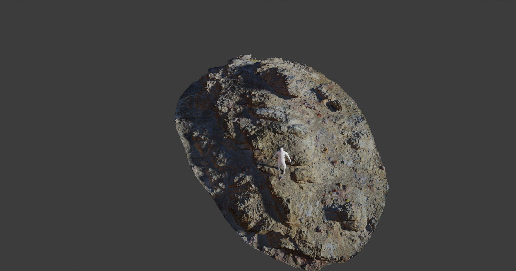 PBR Coast Volcanic rock cliff big Scanned Low-poly 3D model_6