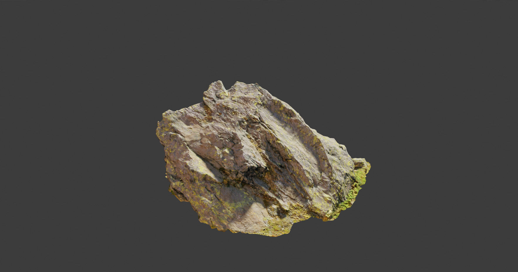 PBR rocks stones set grassland scanned Low-poly 3D model_13