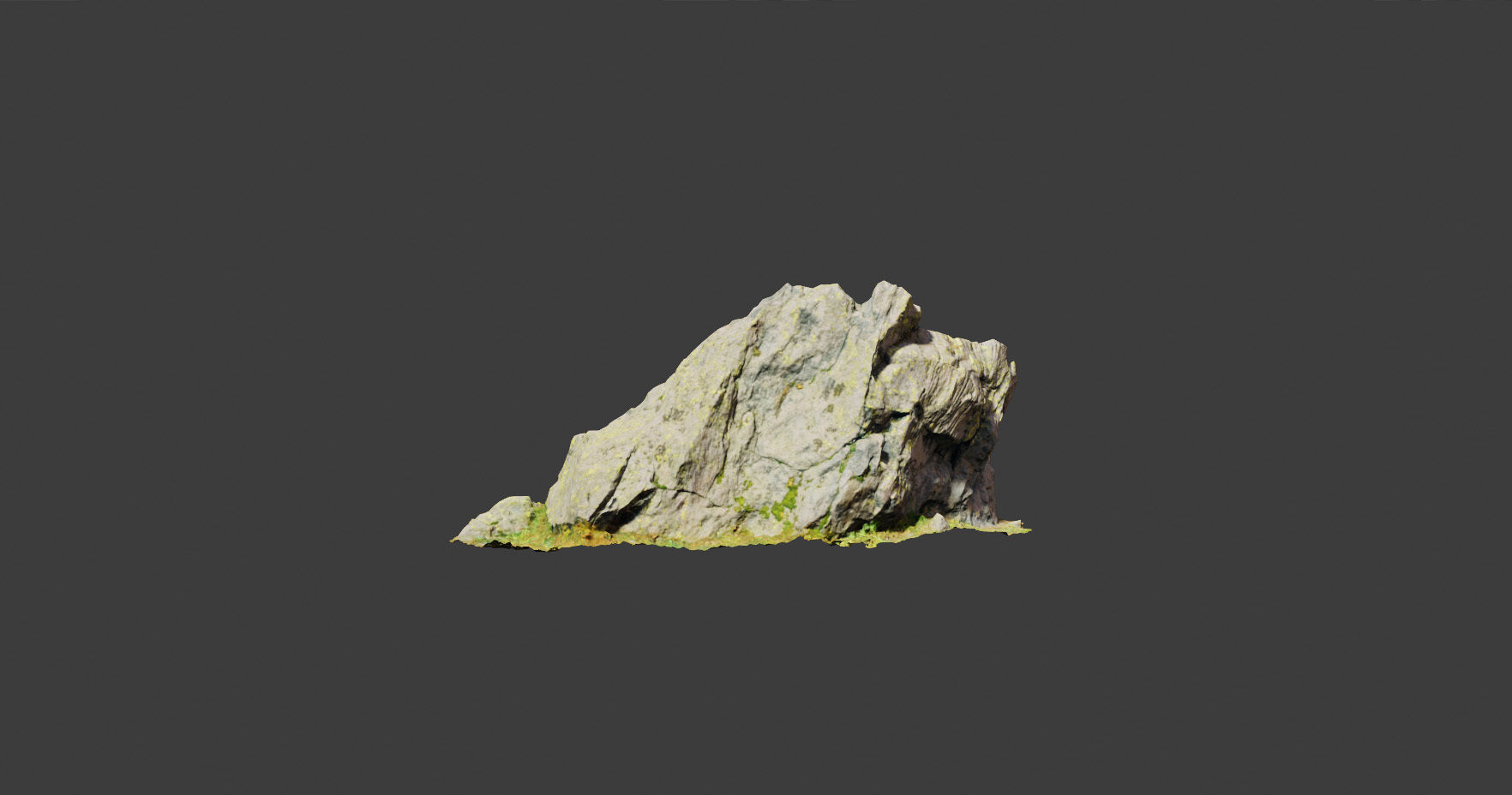 PBR rocks stones set grassland scanned Low-poly 3D model_14