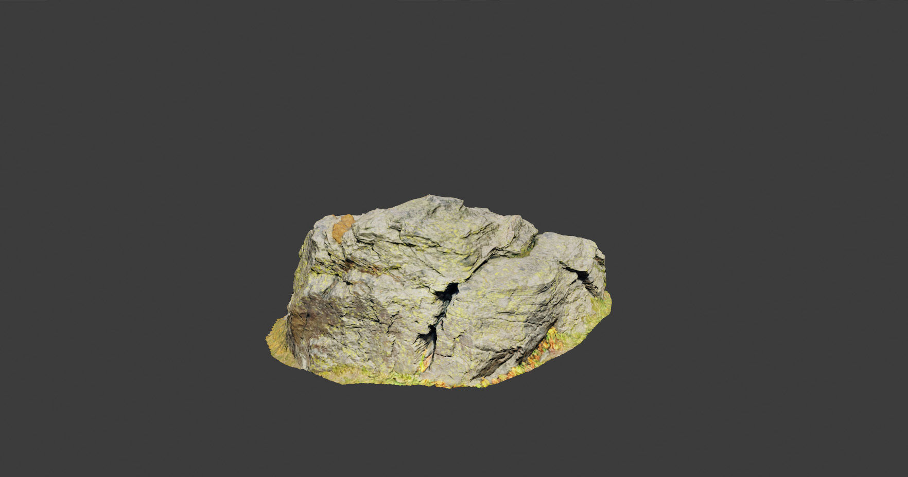 PBR rocks stones set grassland scanned Low-poly 3D model_14