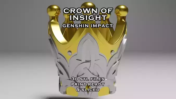 Crown of Insight Keychain Genshin Impact Ornament 3D Print Ready 3D print model