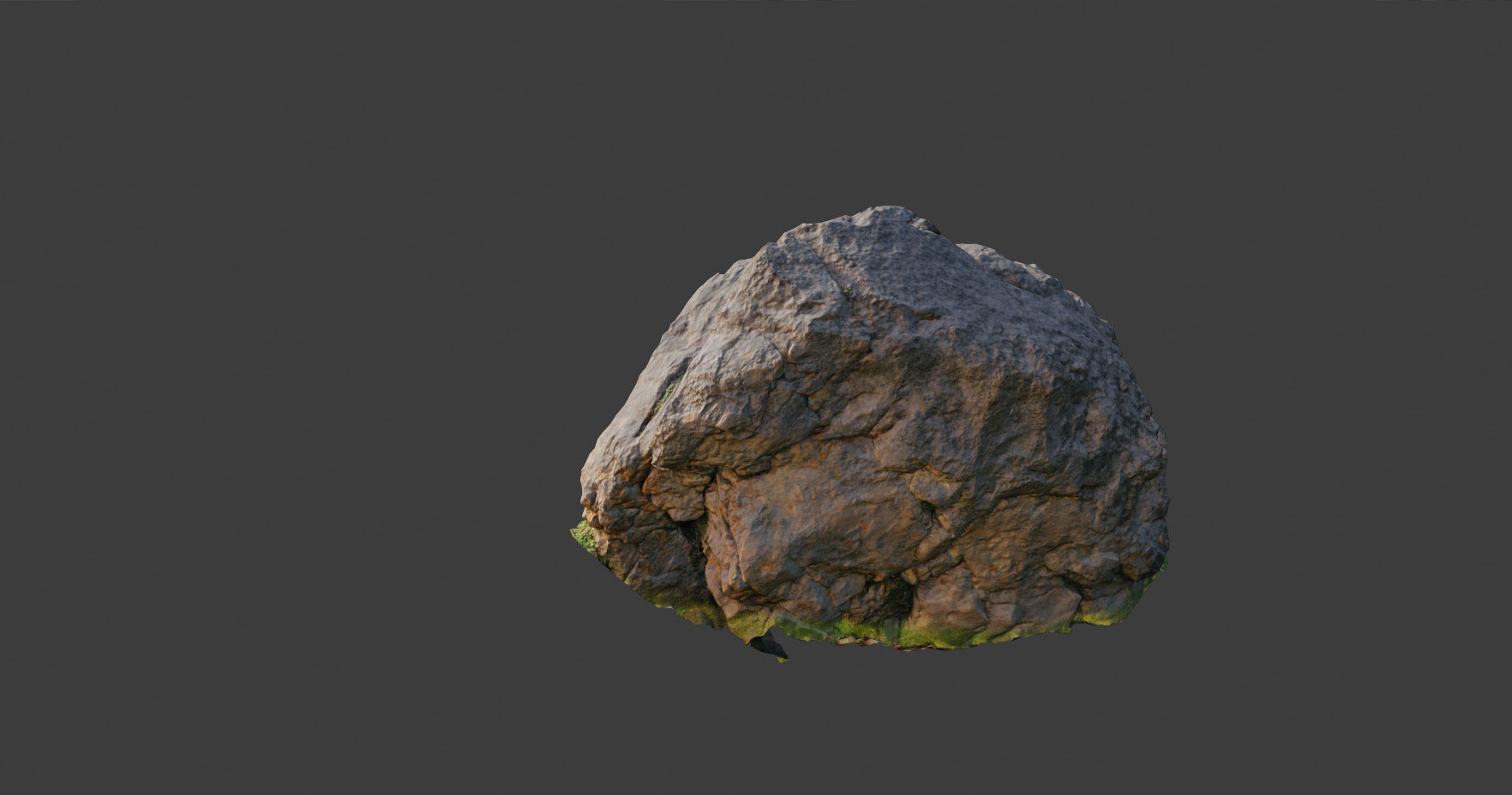 PBR rocks stones set grassland scanned Low-poly 3D model_18