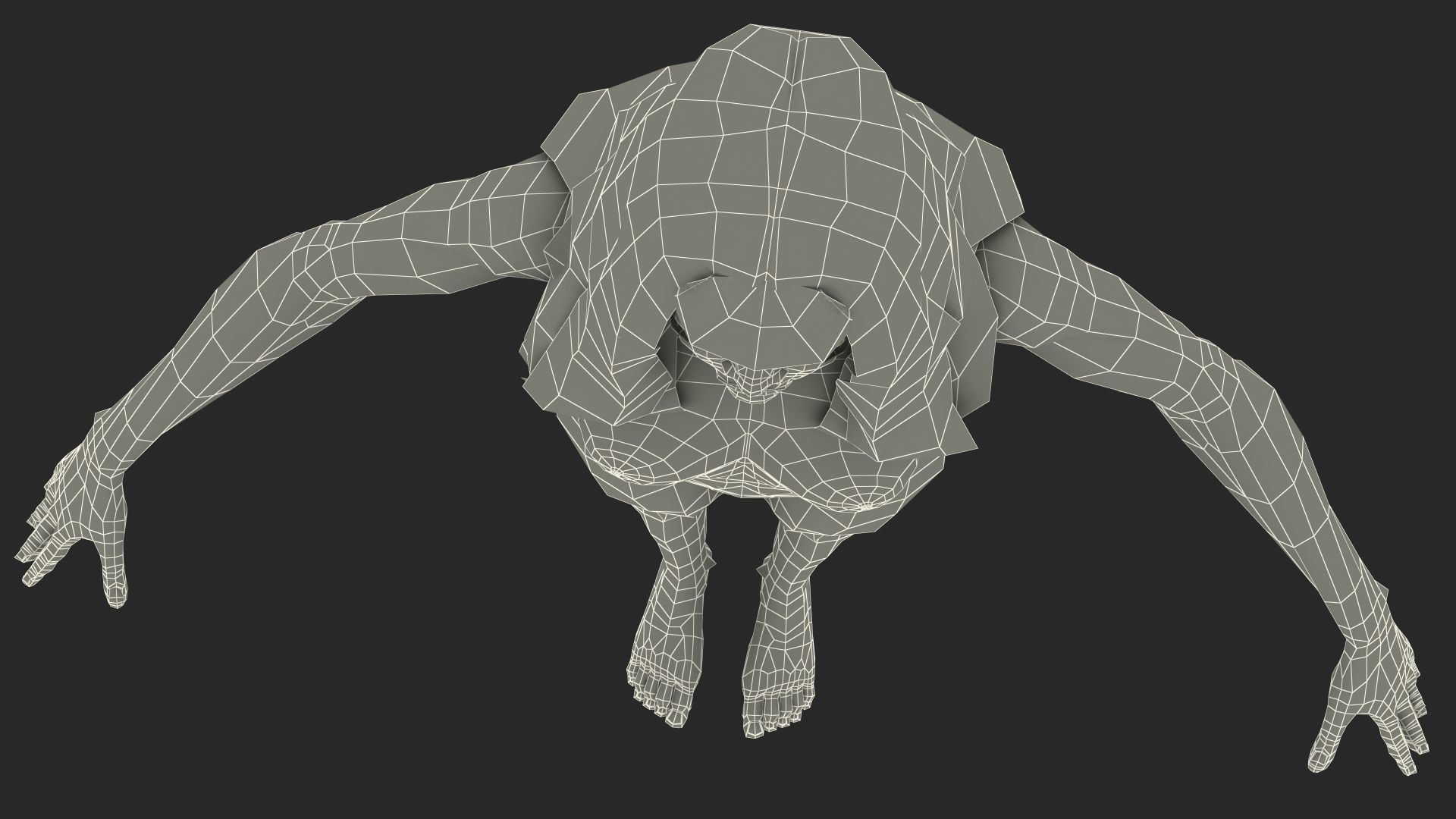 Young Woman Light Skin Black T Pose 3D model_27