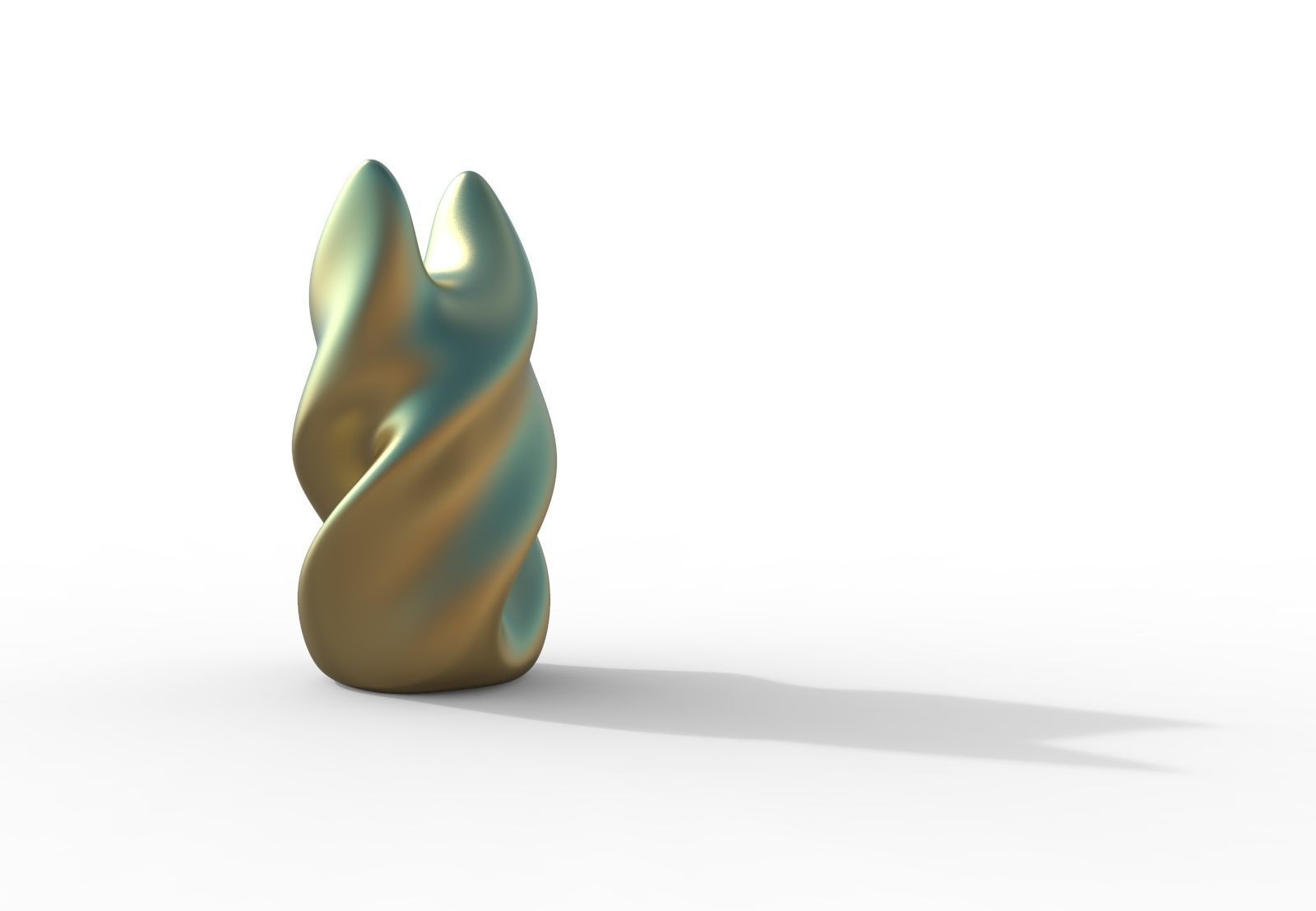 Fluid Statue 3D model_2