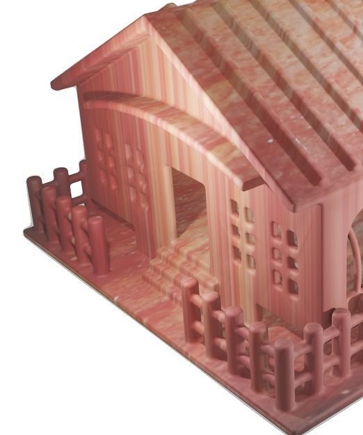 Spectacular Cartoon House Low-poly 3D model_3