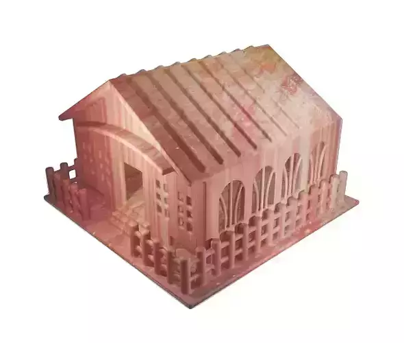 Spectacular Cartoon House Low-poly 3D model