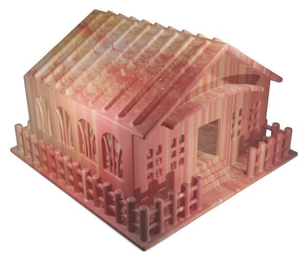 Spectacular Cartoon House Low-poly 3D model_2