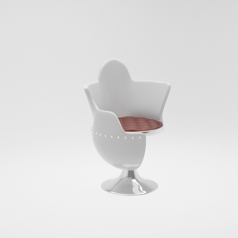 egg chair  3D model_1