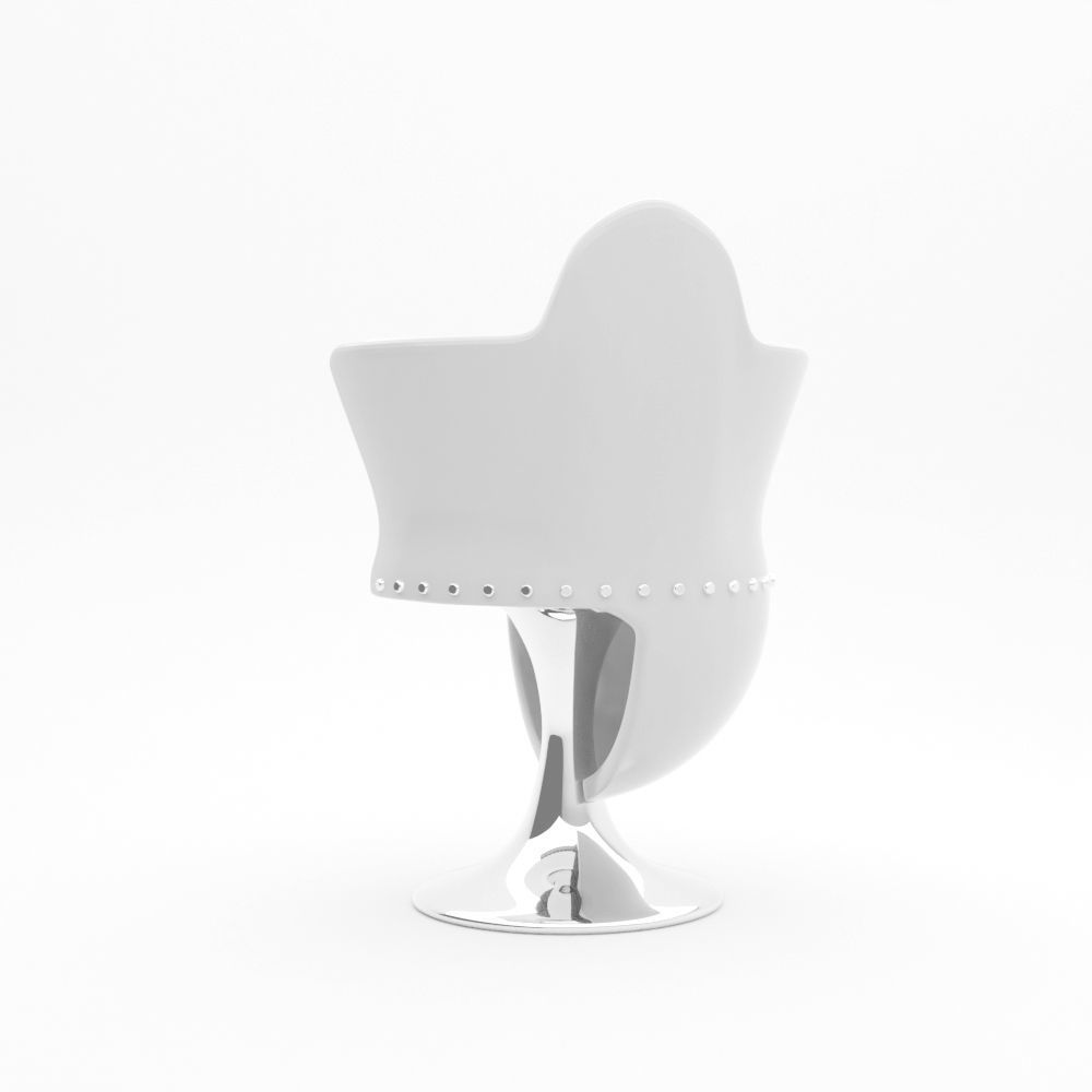 egg chair  3D model_2