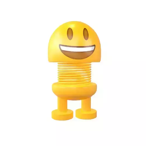 Car Spring Expression Decoration Toys Grinning Face v1 001