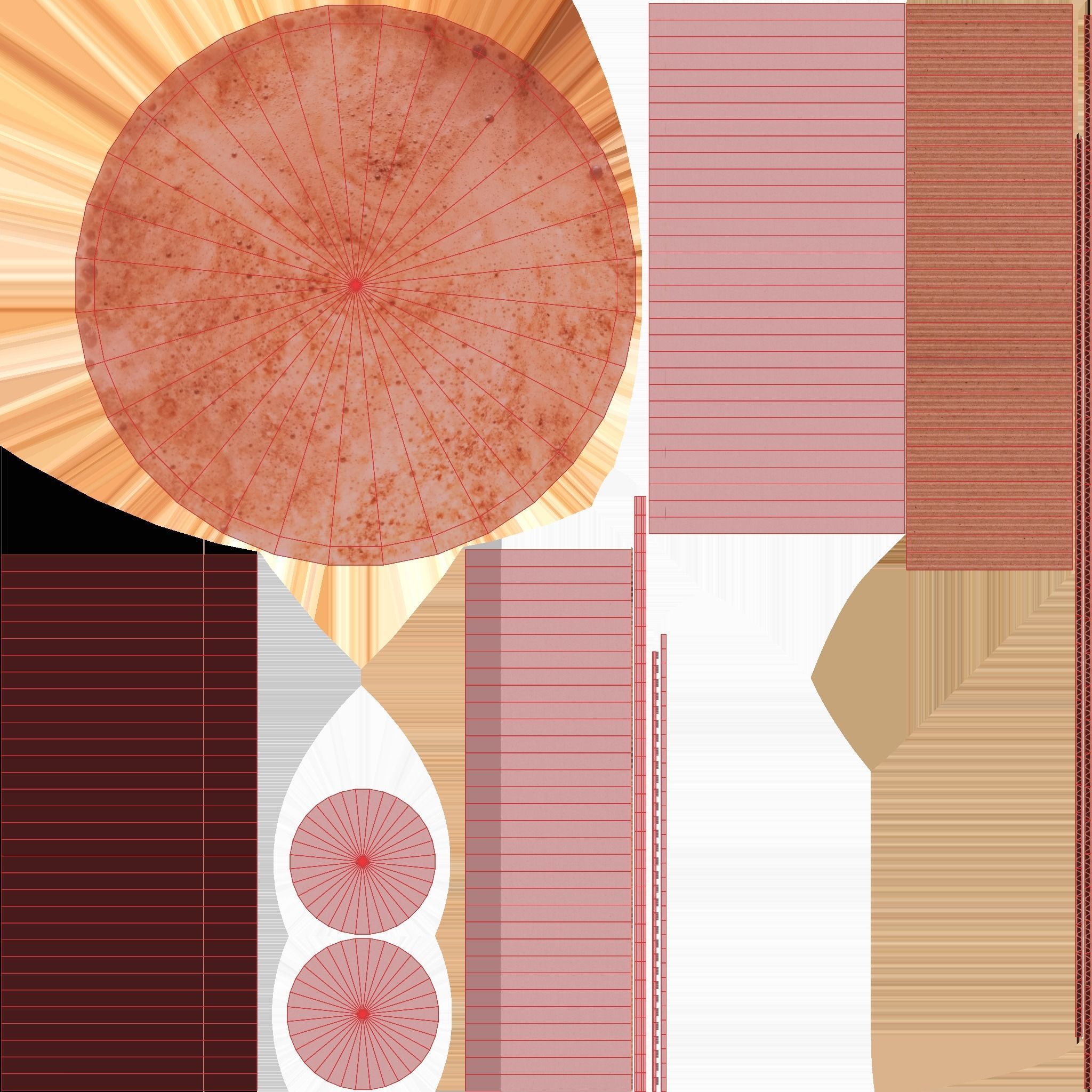 Paper cup of coffee Low-poly 3D model_7