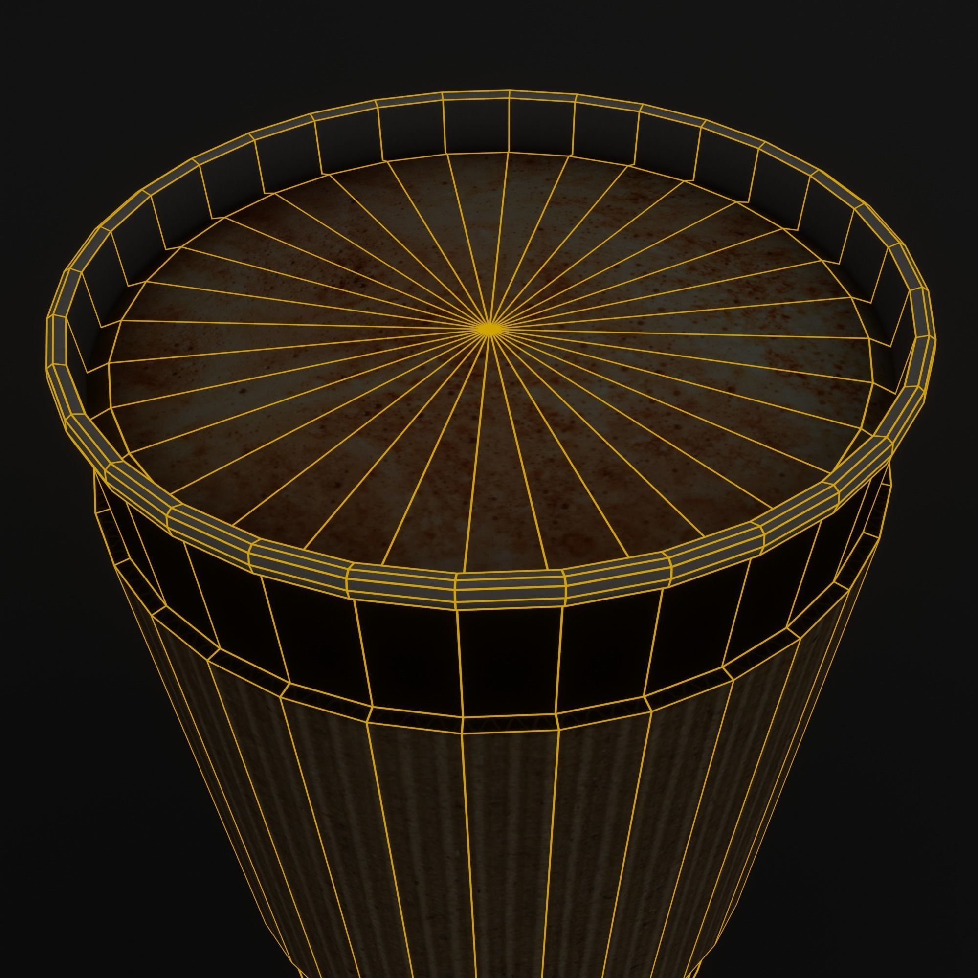 Paper cup of coffee Low-poly 3D model_6