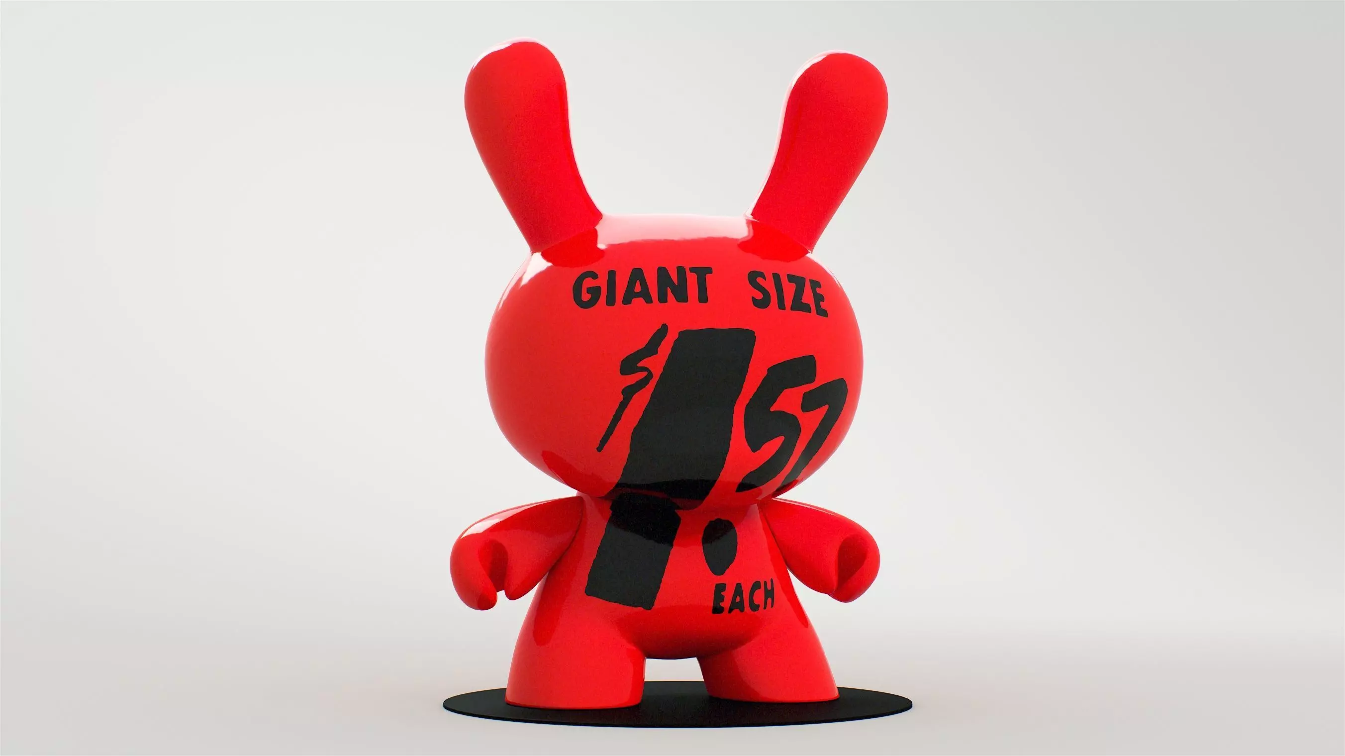 Kidrobot Andy Warhol 20 Red Giant 3D model