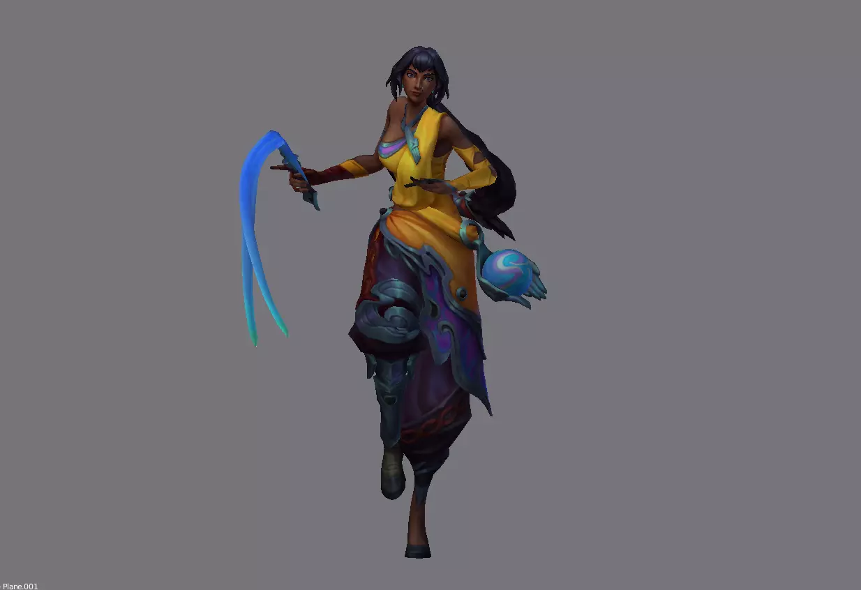 Nilah League of Legends 3D Model Low-poly 3D model