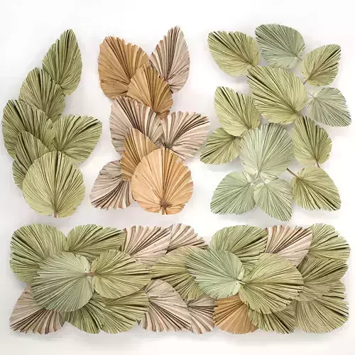 Wall panel made of dry palm leaves 226