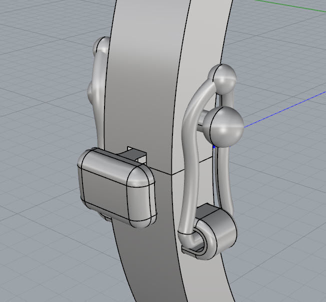 BAGUETTE BRACELETS 3D print model_8