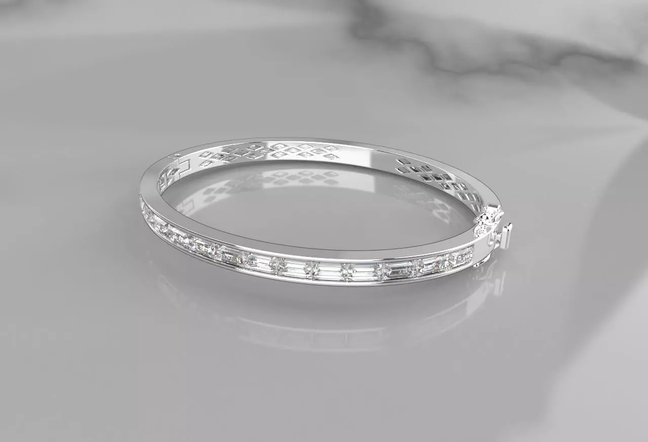 BAGUETTE BRACELETS 3D print model_0