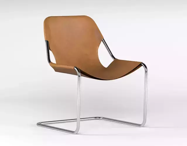 Tubular Steel Chair Free 3D model