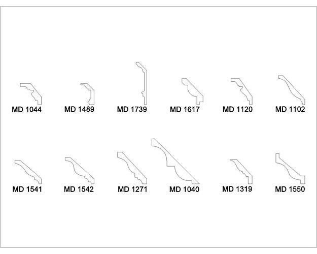 Sweep Profile - Cornice  Crown Moulding Details Vol1 3D model