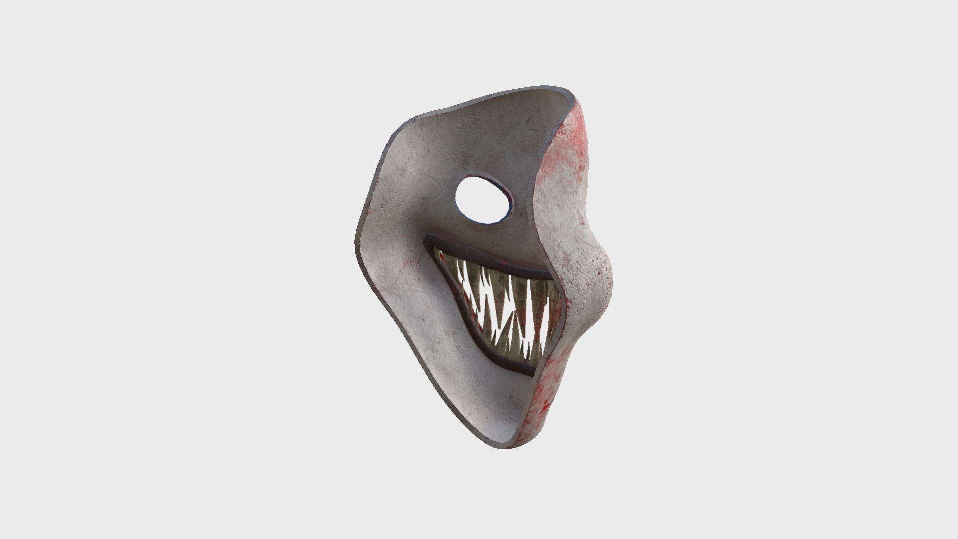 Clown Terror Mask 04 Red Blood - Character Design Fashion Low-poly 3D model_4
