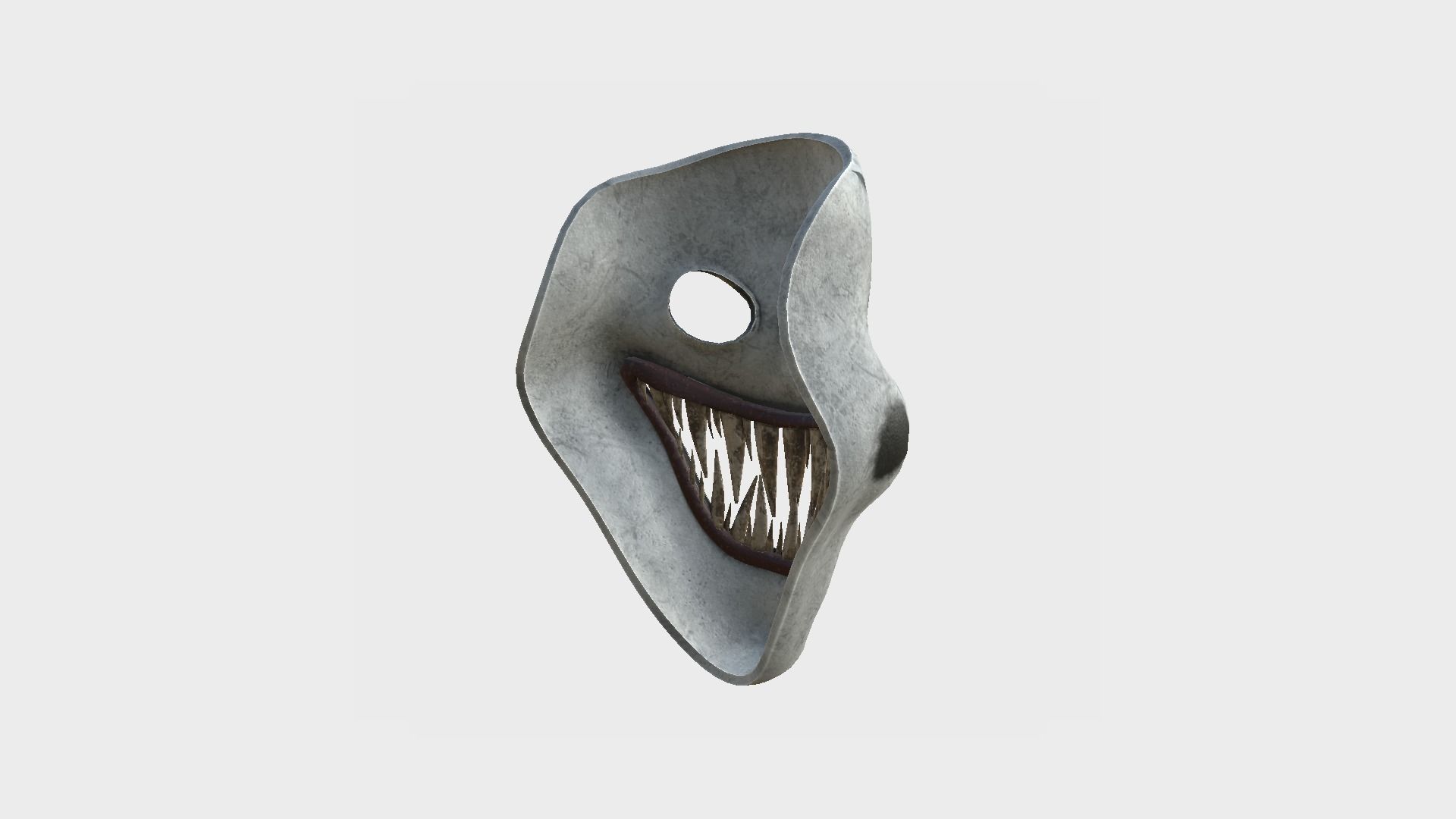 Clown Terror Mask 06 Black - Character Design Fashion Low-poly 3D model_4