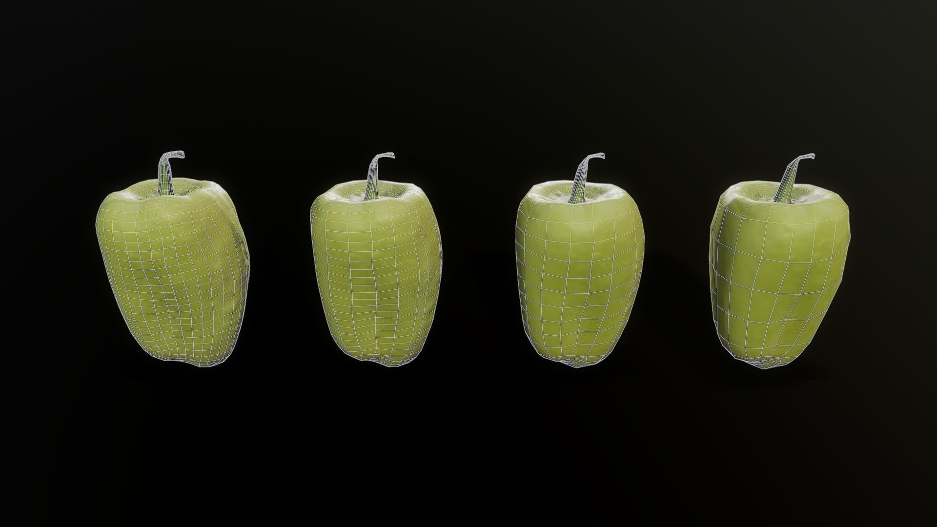 3D Scan Pepper 01 Low-poly 3D model_5