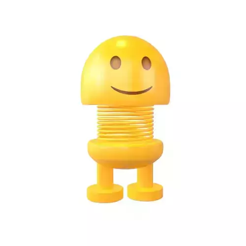 Car Spring Expression Decoration Toys Slightly Face v1 001