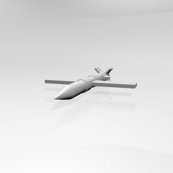 Missile 01 3D model_6