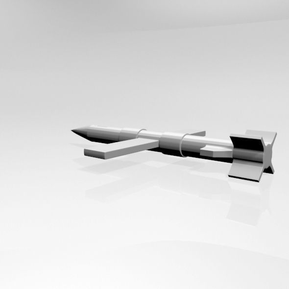 Missile 01 3D model_14