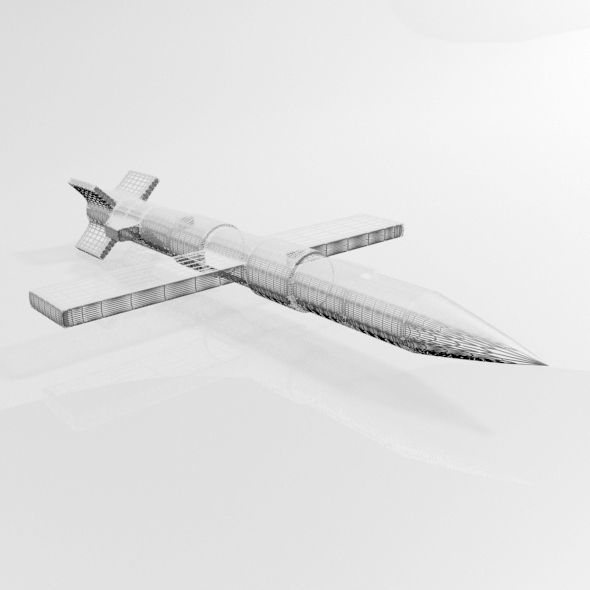Missile 01 3D model_4