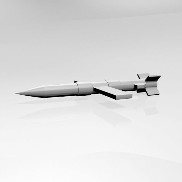 Missile 01 3D model_16