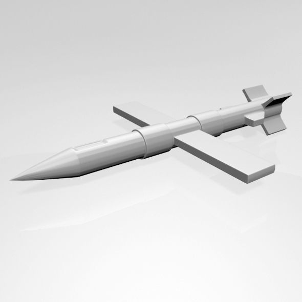 Missile 01 3D model_2