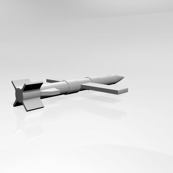 Missile 01 3D model_11