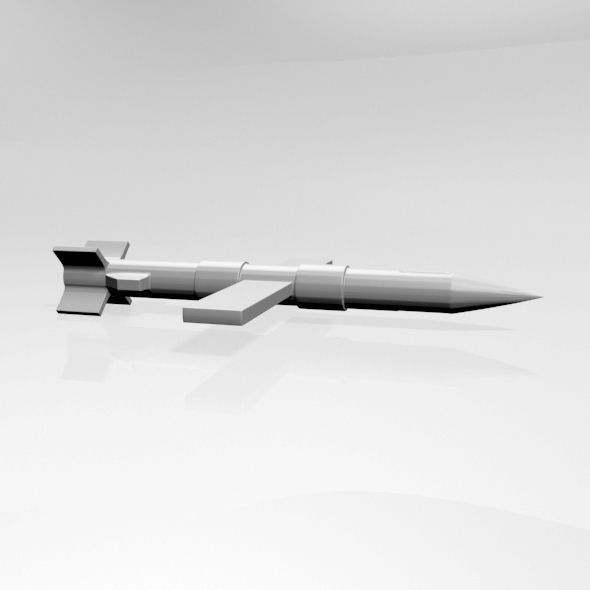 Missile 01 3D model_9