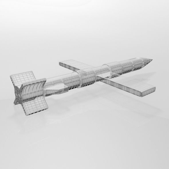 Missile 01 3D model_3