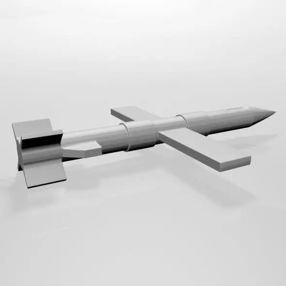 Missile 01 3D model_0