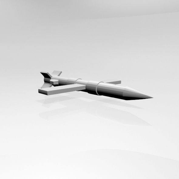 Missile 01 3D model_8