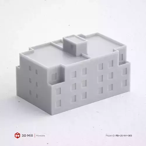 3D Print miniature building RB-US-NY-063 3D print model